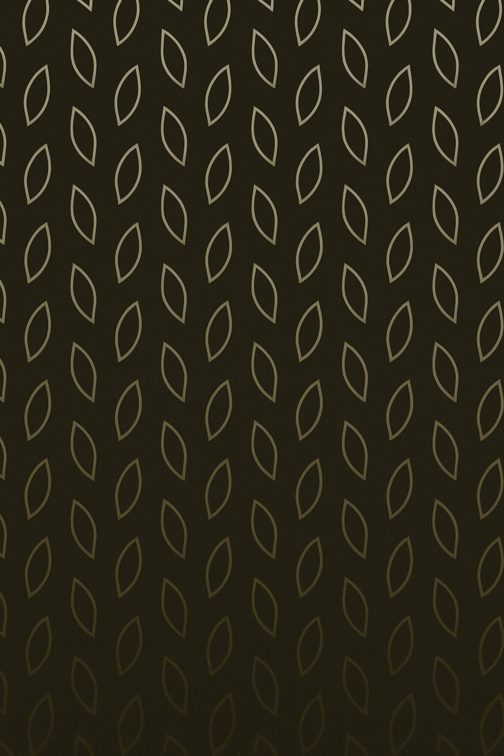 Padrão de folhas em degradê dourado invertido sobre fundo escuro